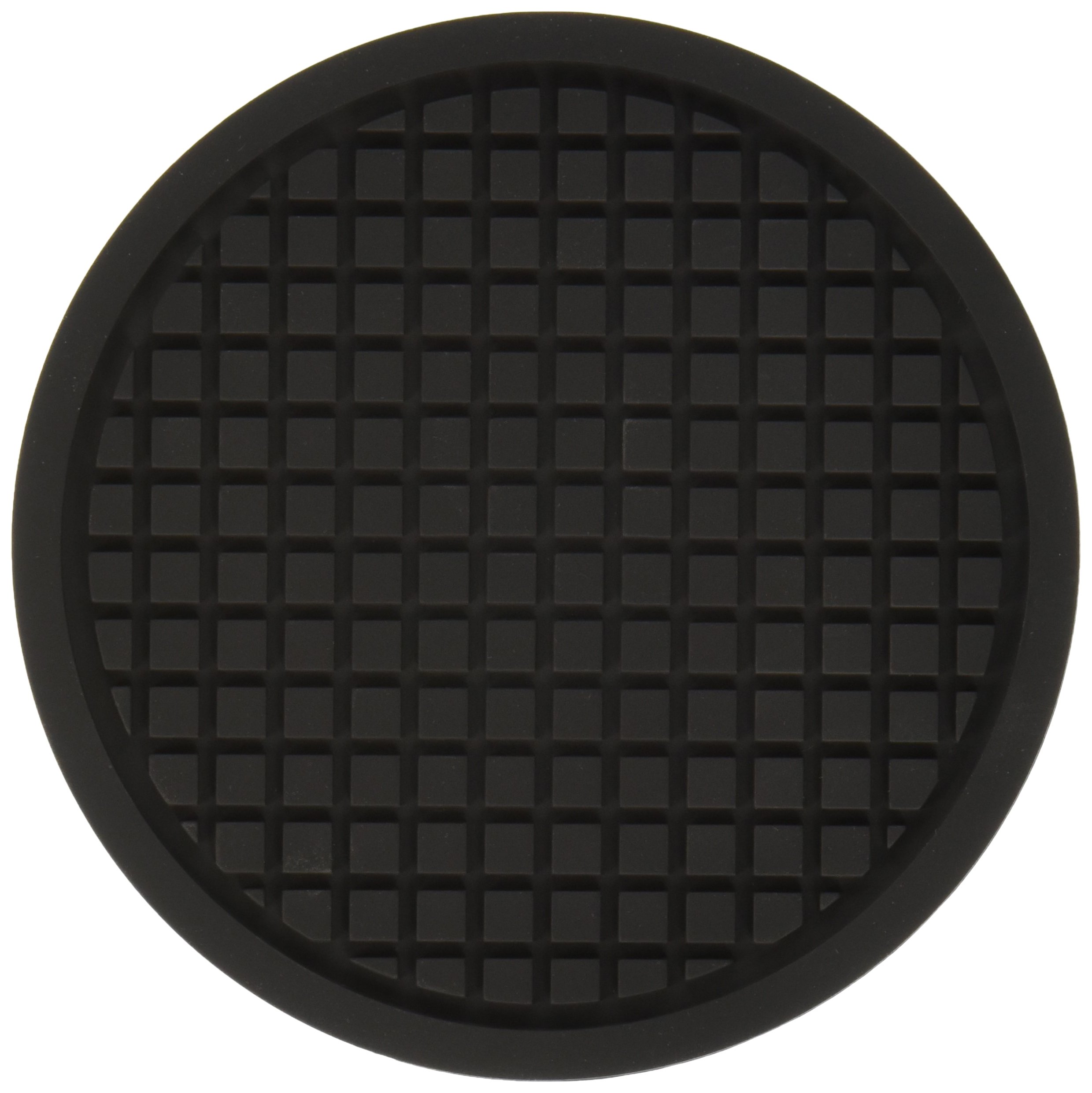 American Metalcraft TRVR5 Cast Iron Silicone Trivets, 5.05" Length x 4.95" Width, Black