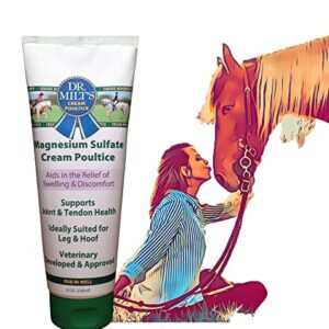 Dr. Milt's Horse Topical Epsom Salt Pain Relief Ointment Rub: Poultice and Liniment Cream. 1-8oz Cream