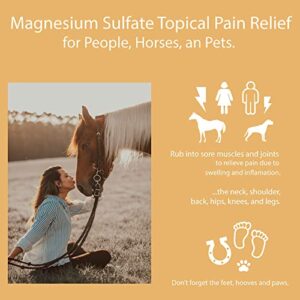 Dr. Milt's Horse Topical Epsom Salt Pain Relief Ointment Rub: Poultice and Liniment Cream. 1-8oz Cream