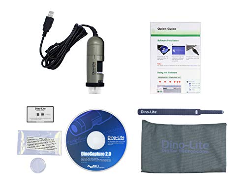 Dino-Lite USB Digital Microscope AM4113ZT - 1.3MP, 10x - 50x, 220x Optical Magnification, Measurement, Polarized Light