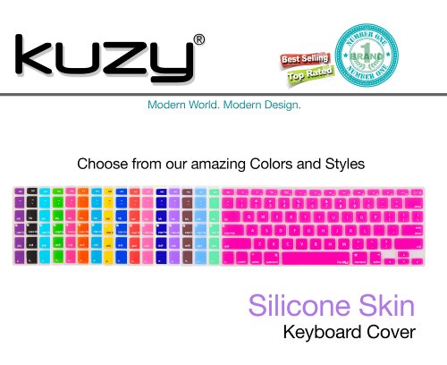 Kuzy - Gray Ombre Colors Keyboard Cover Silicone Skin for MacBook Pro 13" 15" 17" (with or w/Out Retina Display) iMac and MacBook Air 13" - Mix Grey Ombre