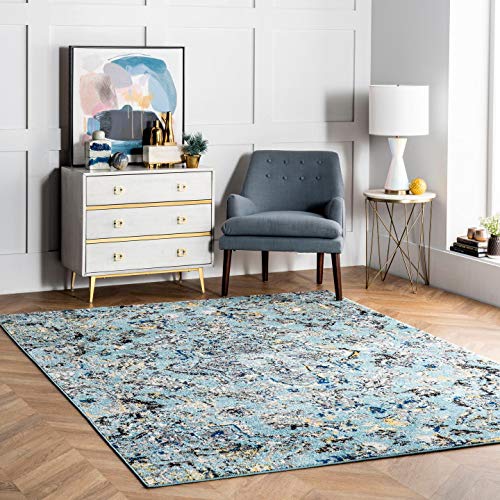 nuLOOM Taunya Area Rug, 5x7, Aqua