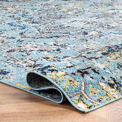 nuLOOM Taunya Area Rug, 5x7, Aqua