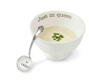 mud pie just in queso dip set, white