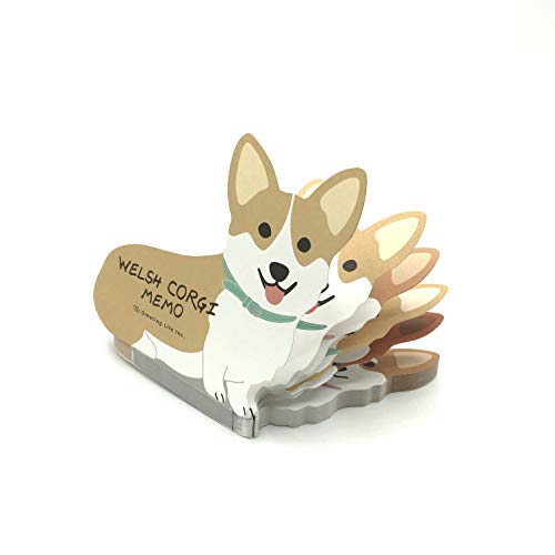 Welsh Corgi Dog Die-cut Memo Pad 4.75"x4" 90 Sheets