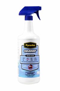 pyranha odaway odor eliminator water-based 32 fl oz. spray bottle