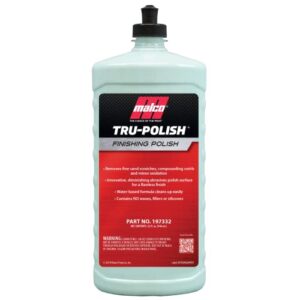 malco tru -polish - all in one car polish and swirl remover/for vehicle paint correction, detailing and buffing / 32 oz. (197332)