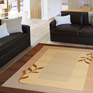 Home Dynamix Royalty Clover Modern Area Rug, Brown Multi, 19.6"x31.5" Rectangle