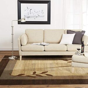 Home Dynamix Royalty Clover Modern Area Rug, Brown Multi, 19.6"x31.5" Rectangle