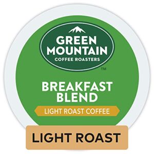 green mountain coffee keurig single-serve k-cup pods, breakfast blend light roast coffee, 12 count