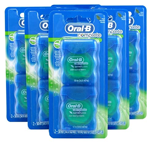 Oral-B 54 Yards Floss Satin Mint Twin Pack (6 Pieces)