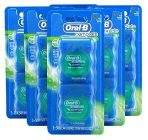 oral-b 54 yards floss satin mint twin pack (6 pieces)
