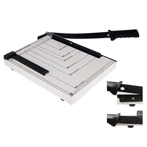 yescom paper cutter guillotine trimmer 15" cut length 12 sheet photo cardstock cutting machine