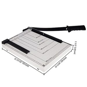 Yescom Paper Cutter Guillotine Trimmer 15" Cut Length 12 Sheet Photo Cardstock Cutting Machine