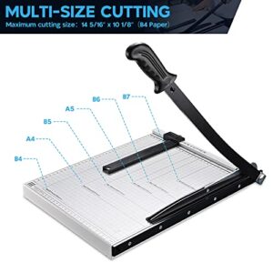 Yescom Paper Cutter Guillotine Trimmer 15" Cut Length 12 Sheet Photo Cardstock Cutting Machine