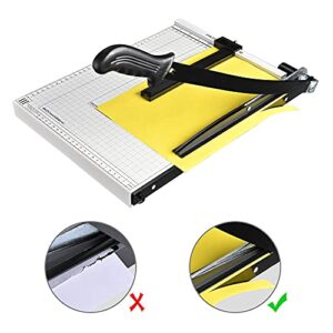 Yescom Paper Cutter Guillotine Trimmer 15" Cut Length 12 Sheet Photo Cardstock Cutting Machine