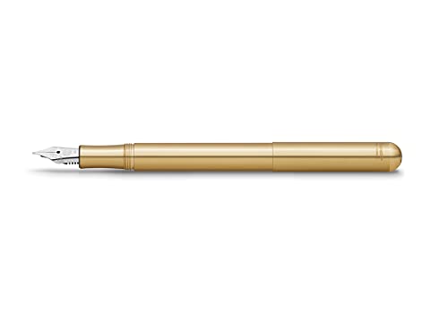 Kaweco Liliput Fountain Pen, Brass, M Nib (Medium)