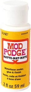 plaid:craft mod podge matte finish uncarded-2oz, 2oz