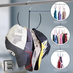 Belt Scarf Hanger Space Saving Organizer Hanging Multi Purpose Ties Shoe Rack Gym Bag Organizer Closet Organization EASYVIEW