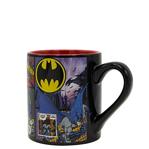 Silver Buffalo DC Comics Batman Comic Panel Ceramic Coffee Mug, 14 Ounces