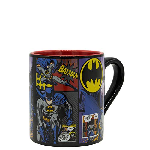 Silver Buffalo DC Comics Batman Comic Panel Ceramic Coffee Mug, 14 Ounces