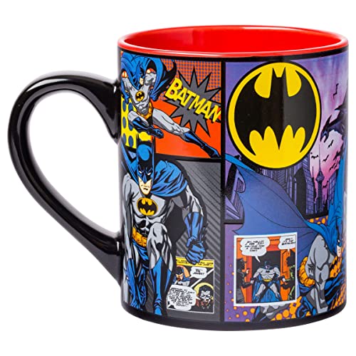 Silver Buffalo DC Comics Batman Comic Panel Ceramic Coffee Mug, 14 Ounces