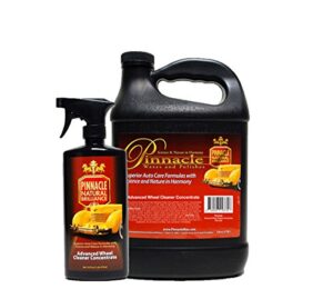 pinnacle advanced wheel cleaner concentrate gallon & 16 oz. combo