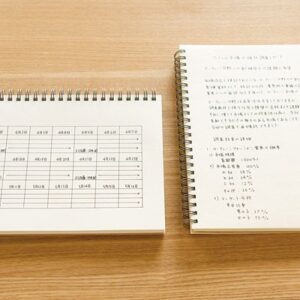 MoMa MUJI Double Ring Notebook B5 80sheets - Pack of 3books Beige