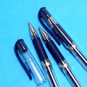 Uni-Ball Signo Broad Point Gel Impact Pen Blue Black Ink, 3 pens per Pack (Japan Import) [Komainu-Dou Original Package]