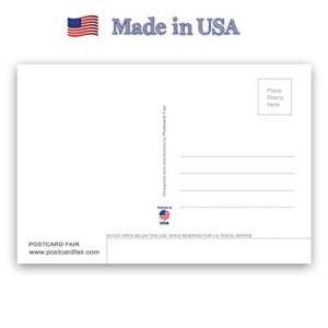 MASSACHUSETTS STATE FACTS postcard set of 20 identical postcards. Post cards with MA facts and state symbols. Made in USA.