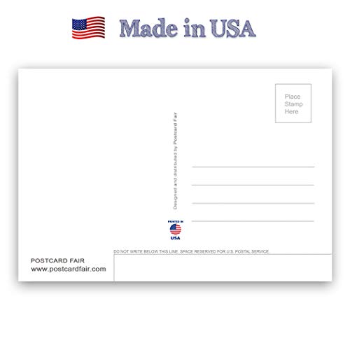 MASSACHUSETTS STATE FACTS postcard set of 20 identical postcards. Post cards with MA facts and state symbols. Made in USA.