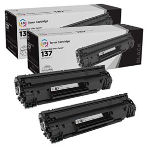 ld products compatible toner cartridge replacement for canon 137 9435b001 (black, 2-pack) for use in imageclass d570, lbp151dw, mf212w, mf216n, mf217w, mf227dw, mf229dw, mf232w, mf236n & mf244dw