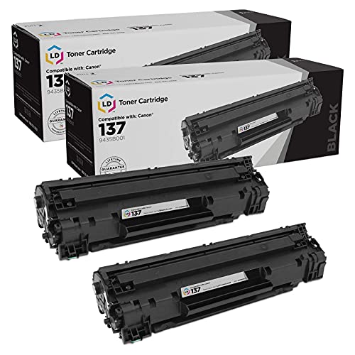 LD Products Compatible Toner Cartridge Replacement for Canon 137 9435B001 (Black, 2-Pack) for use in ImageCLASS D570, LBP151dw, MF212w, MF216n, MF217w, MF227dw, MF229dw, MF232w, MF236n & MF244dw