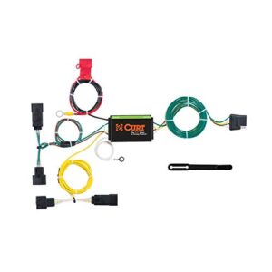 curt 56234 vehicle-side custom 4-pin trailer wiring harness, fits select dodge charger