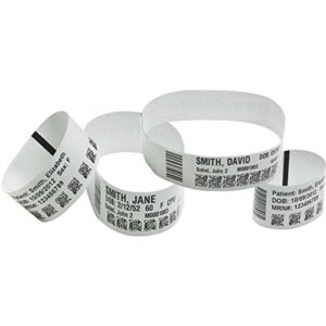 zebra z-band ultrasoft wristband cartridge kit (white) - 134; width x 1134; length - 6/roll - 175/roll - polypropylene, vinyl - direct thermal - white - 10015355k