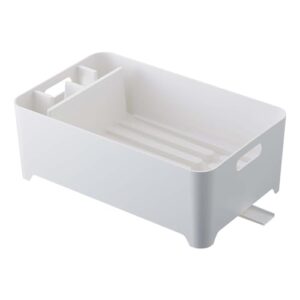 Yamazaki Home Drainer-Drying Kitchen Counters | Plastic | Dish Rack, One Size, White