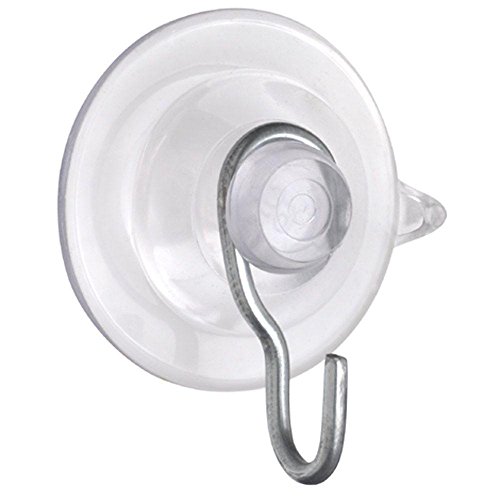 Suction Cups with Metal Hook 1 3/4 Inch 24 Pack Lot Also Includes One Suction Shower Hook