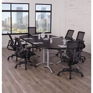 WORKPRO® 1000 Series Ergonomic Mesh/Mesh Mid-Back Task Chair, Black/Black, BIFMA Certified