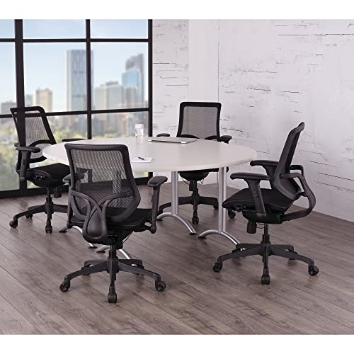 WORKPRO® 1000 Series Ergonomic Mesh/Mesh Mid-Back Task Chair, Black/Black, BIFMA Certified