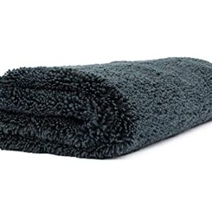 The Rag Company - Creature Edgeless Auto Detailing Towels (10-Pack) Professional 70/30 Blend, Dual-Pile Plush Microfiber, Buffing & Polishing, 420gsm, 16in x 16in, Black