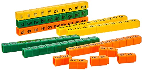 Didax Educational Resources Unifix Letter Blends Cubes Set Medium