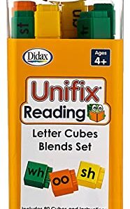 Didax Educational Resources Unifix Letter Blends Cubes Set Medium
