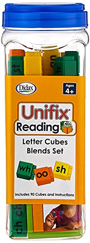 Didax Educational Resources Unifix Letter Blends Cubes Set Medium