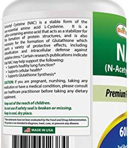 Best Naturals NAC N-Acetyl-Cysteine 600 mg 250 Capsules