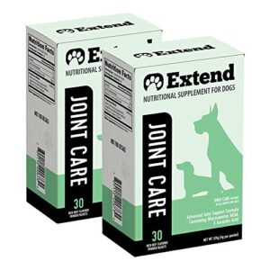 extend joint care natural glucosamine with msm for dogs, 2 box