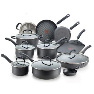 t-fal ultimate hard anodized nonstick 17-piece cookware set