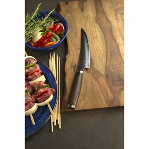 Shun Cutlery Premier Boning & Fillet Knife 6”, Easily Glides Through Meat and Fish, Authentic, Handcrafted Japanese Boning, Fillet and Trimming Knife,Silver