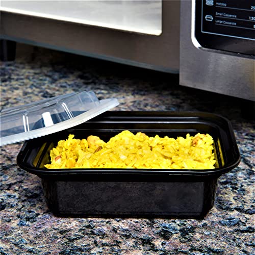 Green Direct Food Storage Containers with Lids Microwavable Meal Prep Containers/Portion Control Food Containers Pack of 10 (12 oz)