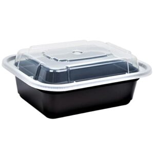 Green Direct Food Storage Containers with Lids Microwavable Meal Prep Containers/Portion Control Food Containers Pack of 10 (12 oz)