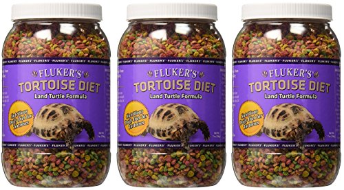 Fluker's Tortoise Diet, 7 Ounces, Land Turtle Formula, Pack of 3, 21 Ounces Total